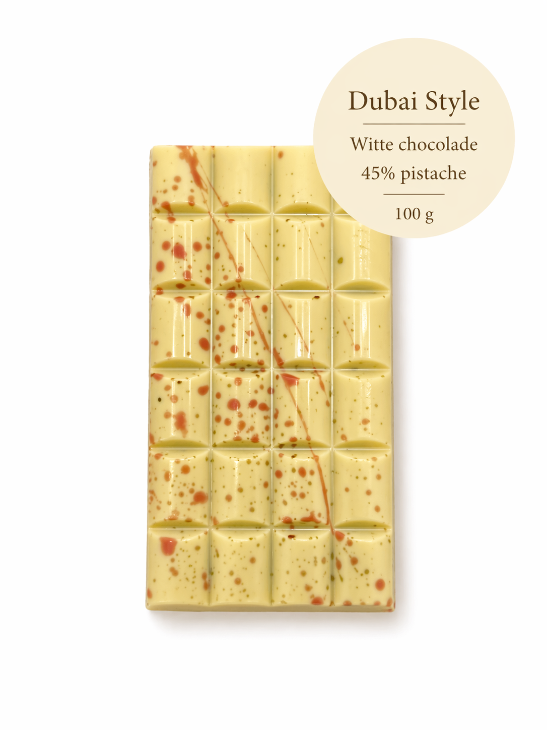 Dubai Pistachio Chocolate Bar White - 100 grams