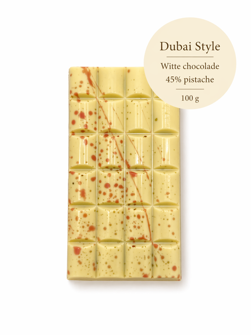 Dubai Pistachio Chocolate Bar White - 100 grams